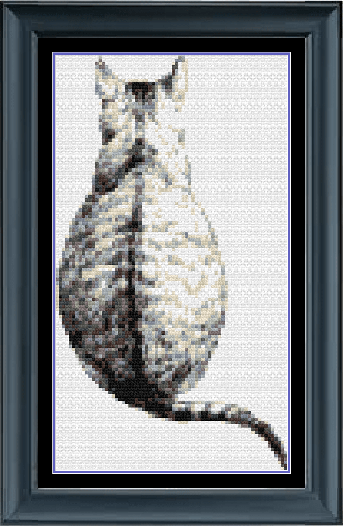 Stitching Jules Design Cross Stitch Pattern Cat Back Vintage Cross Stitch Pattern Instant PDF Download